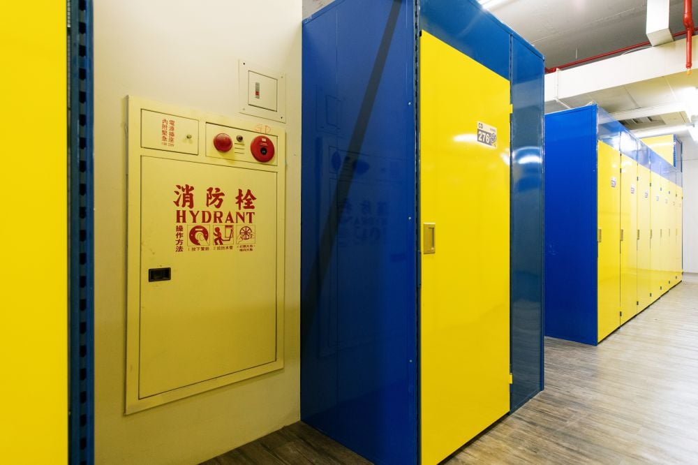 收多易迷你倉庫台中中港店,定期消防安檢,確保存放物品的安全