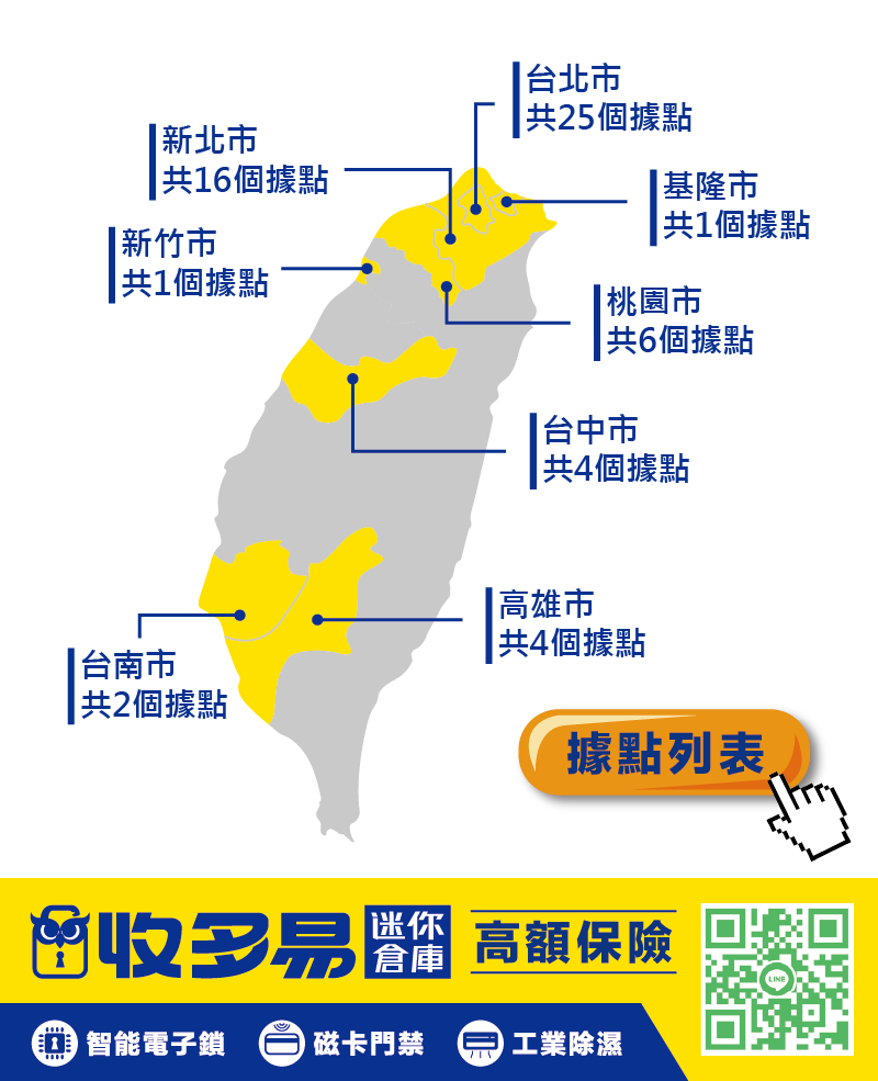 收多易-email footer2026 收多易 全台56間倉庫分佈圖